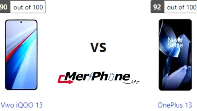 رسم بياني لأداء المعالج في Vivo iQOO 13 و OnePlus 13