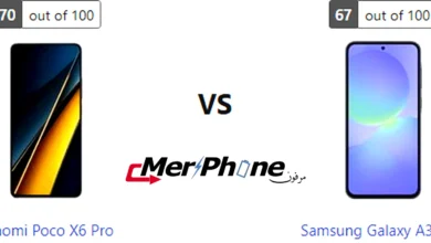 مقارنة لوحة الإشعارات في Xiaomi Poco X6 Pro و Samsung Galaxy A36 5G