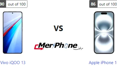 صورة توضح مكان البصمة في Vivo iQOO 13 و Apple iPhone 16