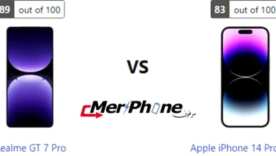 صورة توضح التركيز التلقائي في Realme GT 7 Pro و Apple iPhone 14 Pro Max