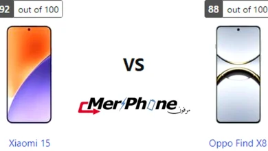 مقارنة شكل الشاشة بين Xiaomi 15 و Oppo Find X8