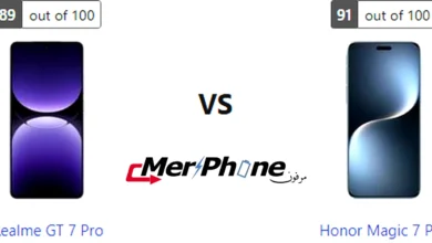 صورة للمواصفات مطبوعة لـ Realme GT 7 Pro و Honor Magic 7 Pro