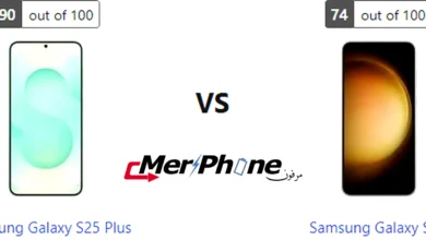 صورة توضح زجاج الحماية في Samsung Galaxy S25 Plus و Samsung Galaxy S23