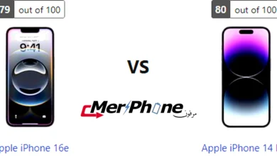 مقارنة الكاميرات الخلفية في Apple iPhone 16e و Apple iPhone 14 Pro