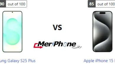 رسم بياني لأداء المعالج في Samsung Galaxy S25 Plus و Apple iPhone 15 Pro