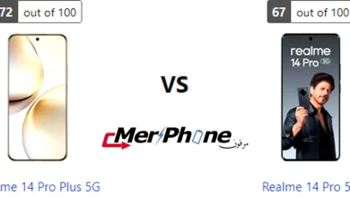 مقارنة صندوق الهاتف لـ Realme 14 Pro Plus 5G و Realme 14 Pro 5G