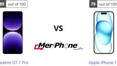 صورة تستعرض ألوان Realme GT 7 Pro و Apple iPhone 15