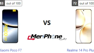 رسم بياني لأداء المعالج في Xiaomi Poco F7 و Realme 14 Pro Plus 5G