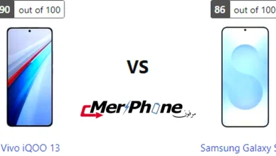 مقارنة انحناء الظهر في Vivo iQOO 13 و Samsung Galaxy S25