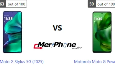 صورة توضح مدخل الشاحن والسماعات في Motorola Moto G Stylus 5G (2025) و Motorola Moto G Power (2025)