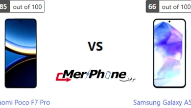 صورة توضح التصوير السريع في Xiaomi Poco F7 Pro و Samsung Galaxy A55 5G