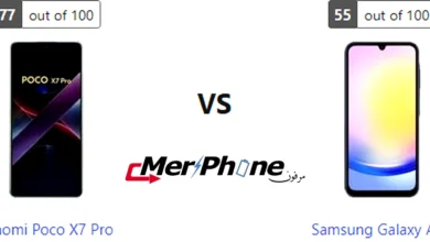 مقارنة الملحقات المرفقة مع Xiaomi Poco X7 Pro و Samsung Galaxy A25