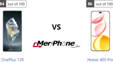 صورة توضح استهلاك البطارية في OnePlus 13R و Honor 400 Pro