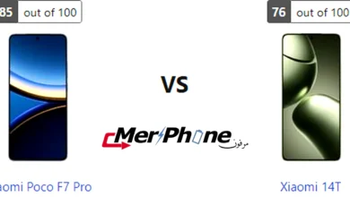 مقارنة الحجم والأبعاد بين Xiaomi Poco F7 Pro و Xiaomi 14T