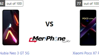 مقارنة الحرارة أثناء اللعب في ZTE Nubia Neo 3 GT 5G و Xiaomi Poco X7 Pro