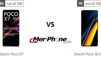 مقارنة زوايا الرؤية في شاشة Xiaomi Poco X7 و Xiaomi Poco X6 Pro