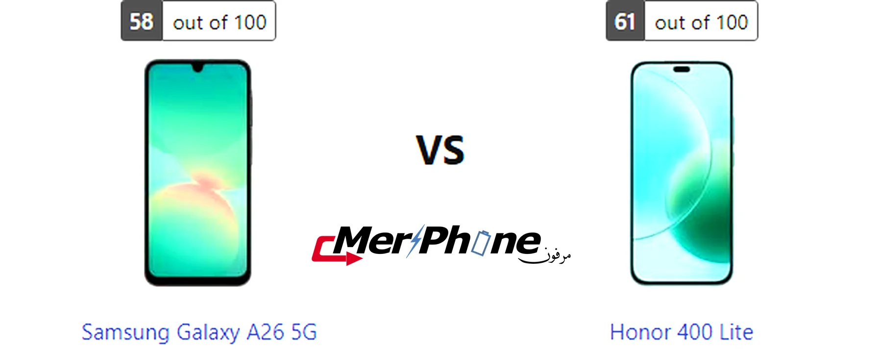 صورة توضح التصوير البطيء في Samsung Galaxy A26 5G و Honor 400 Lite